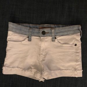 Girls white Joe’s denim shorts